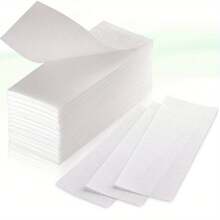 Tiras de Cera Não Tecida, Tiras de Cera Corporal e Facial para Depilação (Não Contém Cera), Tiras de Depilação Grandes 7,1 cm x 20 cm e Pequenas 3,8 cm x 9,9 cm