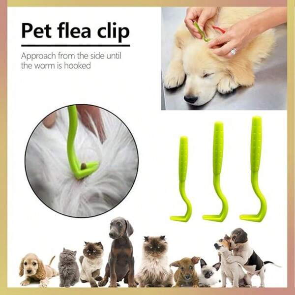 5pcs/Pack Multi-Size Pet Tick Remover, Precise Tick & Flea Removal Tool For Cats And Dogs, Safely Extracts Parasites And Protects Pet Health