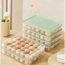 24槽鸡蛋收纳盒，冰箱食品容器，便携式野餐鸡蛋架，塑料鸡蛋盒