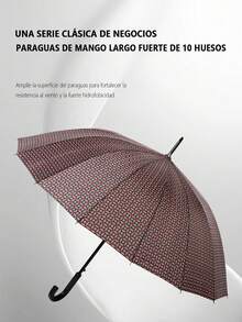 Boga Paraguas, sombrilla, sombrilla anti-ultravioleta, refuerzo de doble propósito, protector solar de vinilo, sombrilla, varilla recta, mango largo, doble a prueba de viento ampliado, paraguas de seguridad portátil para automóviles de negocios, paraguas de metal duradero resistente a las tormentas, fibra completa - Multicolor - Ver 2