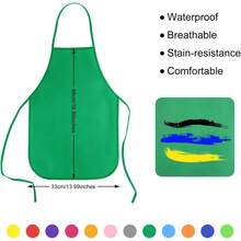 16/24/30/36/40Pcs Apron Painting Aprons For, Paint Apron Art Smock For Classroom Painting Party Supplies Halloween - trắng - Xem 9