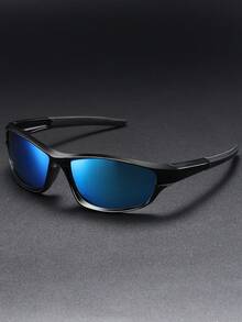 时尚复古骑行钓鱼男女通用运动眼镜男式女式格纹运动眼镜男士女式夏季眼镜