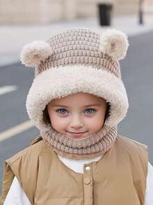 Baby & Kids Hats - Bear Ears Plush Hat - View 4