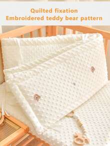 1pc Baby Crib Bumper Soft Plush Guard Rail, Padded Protective Cover For Newborn, Animal Pattern, 60cm/120cm/200cm Length - Star Bear - View 6