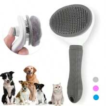 1 pieza Peine para gatos - Cepillo para peinar y eliminar, peine de limpieza automática para mascotas adecuado para gatos de pelo corto y largo - Herramienta profesional de eliminación de pelo