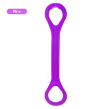 1 stuk 8-armige weerstandsband, weerstandsband voor dames, fitnessapparaat, latex schouder- en nekrekband, elastisch touw, rug, meerdere kleuren, sportschool