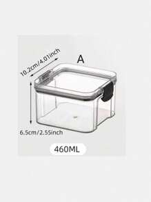 Recipientes de almacenamiento de alimentos con tapa, botes de alimentos de plástico transparente hermético al aire, cajas de preservación selladas a prueba de humedad, apropiados para granos, arroz, pasta, té, frutos secos y granos de café, botes de almacenamiento de alimentos de plástico, artículos de cocina