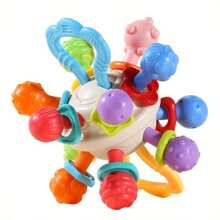 Manhattan Atomic Ball - Colorful Rattle & Grip Training Toy For Youngsters Early Education, Perfect Halloween Gift With Random Tentacle Colors