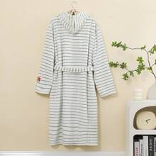 1 件珊瑚绒加厚成人浴袍、睡袍、家居服、毛绒、超柔软、吸水、亲肤、适用于浴室、健身房、酒店、海滩度假、居家和旅行必备、送给每个人的完美礼物 - 彩色 - 查看 14