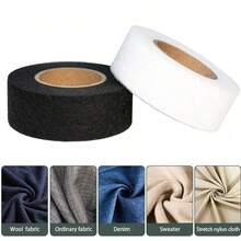 1 Pc Double Sided Adhesive Lining DIY Sewing Webbing Strong Adhesive Washable Non-Woven Fiber Tape, Double Sided Lining, Seamless Edge Binding Tape For Altering Clothes, Pants, Jeans, Skirts, Assorted Fabrics Adhesive Tape, No Sewing, Great For Adhesive Binding Assorted Fabrics - Multicolor - View 8
