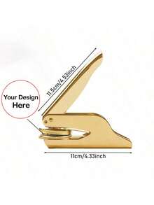 1 pieza sello embosador personalizado, sello embosador manual personalizado, sello embosador de logotipo, sello embosador de logotipo de boda, sello embosador de libros de biblioteca - Multicolor - Ver 11