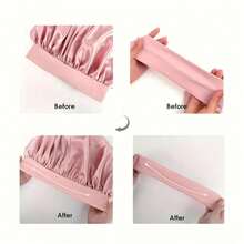 1pc Luxurious Satin & Silk Sleep Bonnet - Adjustable Tie Band For Unisex Hair Protection, Summer & Back To School - Multicolor - View 11