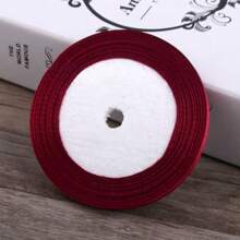 25 Yards Of Luxurious Wine Red Silk Satin Ribbon - Perfect For Weddings, Parties, Gift Wrapping, And DIY Projects