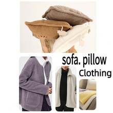 [1 tấm vải nhung mềm] 1 tấm vải nhung polyester mềm, 45cm X 50cm - Màu trơn, cắt sẵn để may quần áo và đồ thủ công tự làm, chỉ giặt tay, vật liệu may - Nhiều màu - Xem 3