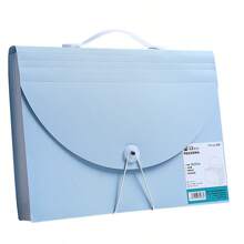 1pc Back To School Large Capacity 13-Slot Portable Accordion File Folder, A4 Multi-Layer Document Organizer Bag - Study Supplies