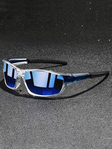 时尚复古骑行钓鱼男女通用运动眼镜男式女式格纹运动眼镜男士女式夏季眼镜