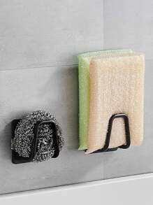 1/2 piezas - Estante de almacenamiento para fregadero de acero inoxidable sin agujeros, disponible en varios colores, un gran ayudante para el almacenamiento en la cocina y el baño