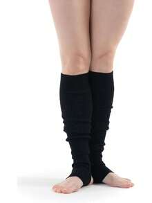 Leg Warmers & Socks For Women's Dance & Yoga - Open Toe & Heel - Eighty's 80s Ribbed Party & Sports Socks