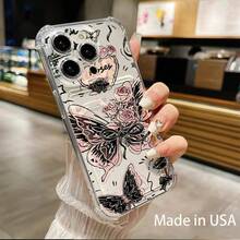 Funda para móvil con ranura para tarjetas. Compatible con phone 16, 15, 14, 13, 12 y 11. Permite guardar tarjetas y fotos. Diseño elegante y sencillo, transparente, esquinas reforzadas, anticaídas, con orificios para tarjetas. - Colores mixtos 1 - Ver 5