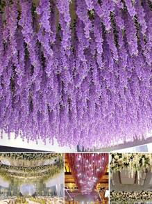 50 PIEZAS Guirnalda colgante de flores de seda de Wisteria artificial, decoración floral colgante perfecta para bodas, fiestas, cumpleaños, Navidad y hogares