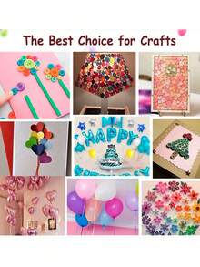 Double-Sided Balloon Glue Dot, Transparent Balloon Stickers For Weddings, Valentine's Day, Birthdays And Parties, Strong Adhesive Pad For Balloon Tying, Leaves No Residue, Removable, Round Shape, Ideal For Hanging, Double-Sided Tape, DIY Scrapbooking Crafts, Mother's Day Gift For Mom - Multicolor - View 8