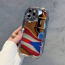Una funda de teléfono eleganteNo incluye cordón ni soporte. RicoIslaOrgulloDesign-PhoneCase, Adecuado para los modelos de 16, 15, 14 Pro, 13, 12, 11, XR, XS Plus, Fundas para Teléfono, Hecho de Material de Silicona TPU, Proporciona Protección Golpes y Caídas, Con Función de Protección Caídas, y Tiene un Tacto Muy Bueno. el regaloás adecuado para familiares, amigos y seres queridos. - Plateado - Ver 5