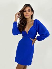 Vestido Multiformas - Azul Royal - Azul Royal - Visão 1