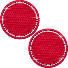 2pcs Car Coasters Round Diamond Non-Slip Silicone Coasters - Pink - View 20