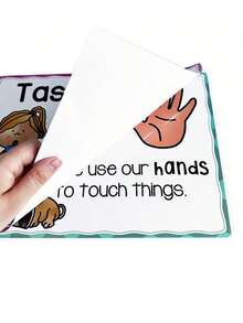 5 قطع مجموعة بطاقات الإحساس والملصقات | ديكور الفصل الدراسي ومستلزمات المدرسة المنزلية | ملصقات تعليمية للأطفال | تنظيم المعلم + طقم أنشطة إحساسية، رائع لديكور الغرفة