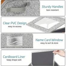 1/2 PCS Stackable Foldable Baseball Cap Holder Box With Solid Lid - Space Saving Wardrobe Organizer With Transparent Window For Easy Viewing, Durable Material - Suitable For Stacking Baseball Caps & Hats - Unisex For Closet, Shelf, Under Bed Storage - Wardrobe Organization And Storage - Multicolor - View 7