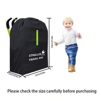 47.24in*24.8in*16.93in Stroller Travel Bag, Stroller Transport Bag, Pram Storage Bag, Dust Cover Bag, Stroller Carry Bag, Airline Approved