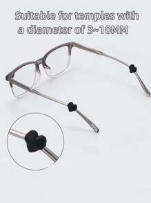 XIANG YU Brille Accessoires im Liebesstil, Silikonüberzug rutschfest geeignet für Menschen die draußen arbeiten und trainieren.