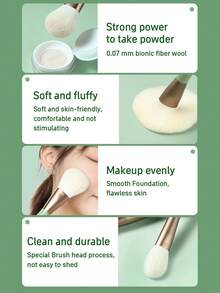 Amortals 8pcs Makeup Brushes Set In Green Velvet Pouch: Face Makeup Brushes For Foundation, Blush, Concealer, Nose Contouring, Eye Shadow - Soft Bristles, Suitable For Beginners To Professionals, Great Gift For Daily, Party, Travel,Brush Set,Makeup Brush Kit,Make Up Brush Set,Make Up Set Complete,Makeup Brush Set,Complete Makeup Kit,Brush Kit,Brushes Makeup Set,Makeup Gift Set