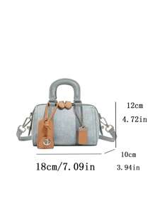 Sac cabas de style Boston, sac à épaule et sac à main avec coussin