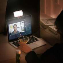 AXNEN Luz de Selfie LED para Celular, Lâmpada de Selfie Recarregável para Celular, Iluminação para Videoconferência no Computador, Clipe Mini Portátil de Luz de Preenchimento