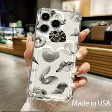 Funda transparente para teléfono con ranura para tarjetas, compatible con phone 16, 15, 14, 13, 12 y 11 - Colores mixtos 1 - Ver 4