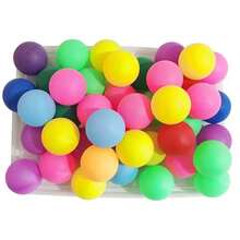 100 piezas / 50 piezas Pelotas de ping pong de colores - Adecuadas para fiestas, deportes al aire libre, actividades de entretenimiento en el hogar, juegos de patio trasero, suministros de manualidades DIY, juegos al aire libre e interiores, suministros para fiestas de cumpleaños, bodas, fiestas festivas, regalos de cumpleaños, regalos navideños, regalos de Halloween, regalos perfectos, juguetes