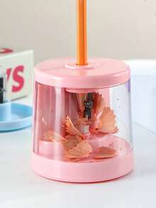 Electric Pencil Sharpener, Automatic Pencil Sharpener, Rotary Pencil Sharpener, Portable Kids Pencil Sharpener, Razor-Sharp Blades For 2# Pencils/Colored Pencils (6-8mm), Suitable For School, Office, Home (Multi-Color Options) Back To School