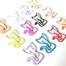 20 pièces/40 pièces Clips de reliure mignons en forme de clé de sol, fournitures de bureau créatives, pinces à papier colorées, couleur aléatoire, fournitures scolaires, rentrée scolaire