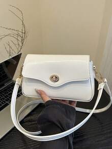 5 款 - 彩色简约迷你斜挎包，配金属扣 - 时尚女士小钱包，适合日常出行和休闲出游