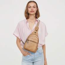 LATMAP Sling Bag For Women - Crossbody Bags Fanny Pack With Vegan Leather - Adjustable Sling Backack For Travel Mother's Day Gift - Multicolor - View 10