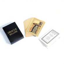 Oracle French Card Game - Premium Cardstock Deck With Elegant Black & Golden Packaging & Paper Manual For Strategic Family Fun