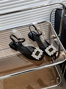 Women Heeled Sandals - 黑色 - 查看 8