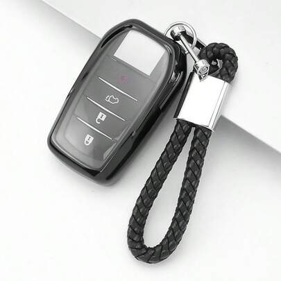 För Nyckelring, nyckelfodral, passar för 2019-2024, för Venza, för RAV4, för Land, för Cruiser, för Fortuner, för Grand, för Highlander, för Corolla, för Cross, för Hilux. Utsökt och exklusivt nyckelfodral, passar både män och kvinnor.