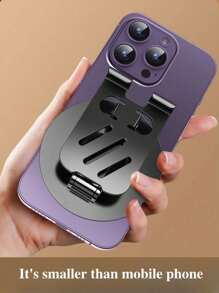 1pc / Mini Mobile Phone Holder, 360 Degrees Rotating Metal, Suitable For Mobiles, Angle Height Adjustable Phone Stand, Designing For Office Work, Watching Dramas And TV, Online Classes, Universal For Mobile Phones