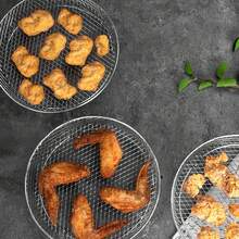 Upgrade Fryer Rack Three Stackable Dehydrator Racks For Airfryer Stainless Steel Round Fryer Rack All 4.2QT - 5.8QT FryerOven Press Cooker - A - Xem 4