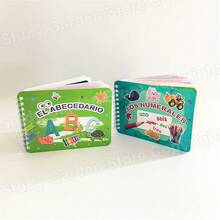 Lachilly Mi primer libro desplegable en español - Tarjetas de aprendizaje del alfabeto y números en español, adecuado para principiantes, niños pequeños y niños, desarrollo del idioma español, tarjetas educativas del alfabeto español ABC - Multicolor - Ver 7