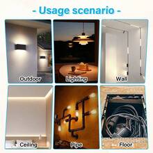 10pcs Yellow Fiberglass Draw Wire, Diameter 4mm, Length 33/45cm, For Wall Laying