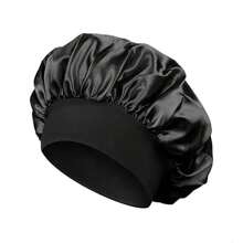 1pc Silk Bonnet For Sleeping, Satin Hair Bonnets, Soft Elastic Band Silk Sleep Cap, Silk Hair Wrap For Curly Hair Home Bathroom Decor Fall Decor Back To SchoolHair Bonnet