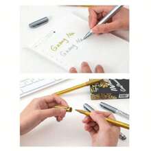 4pcs/2pcs/1pc Set Elegant Gold & Silver Calligraphy Pens With Waterproof Glitter Ink, For Writing Wedding, Birthday, Mother's Day Cards, Thankfulness Letters To Mom, Invitations, Envelopes, DIY Crafts, Invitation Pens, Markers